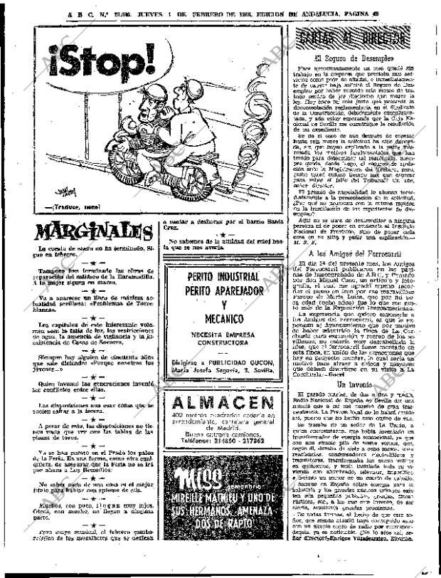 ABC SEVILLA 01-02-1968 página 43