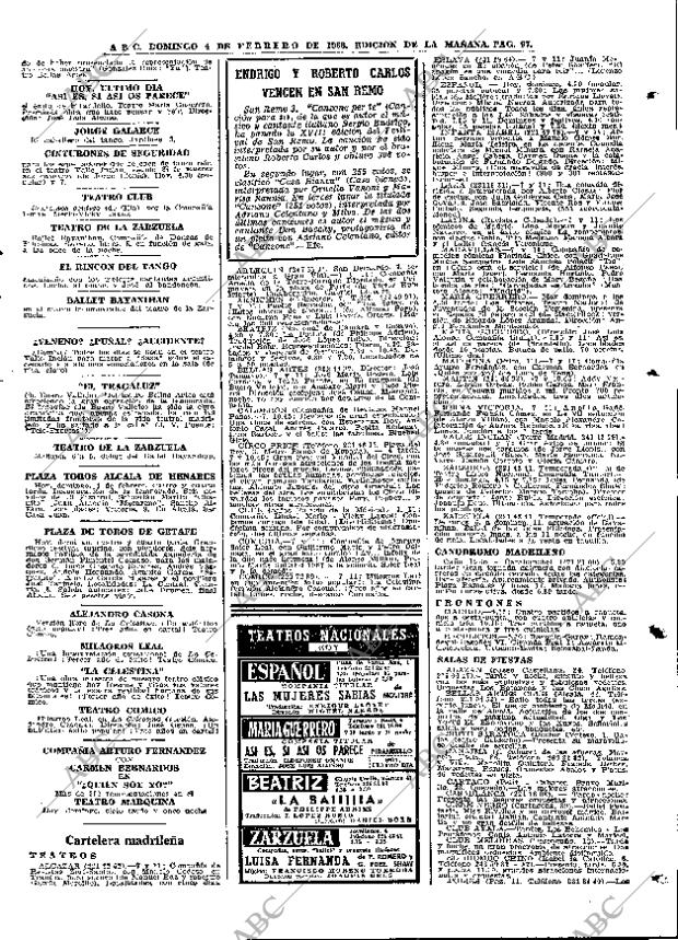 ABC MADRID 04-02-1968 página 97