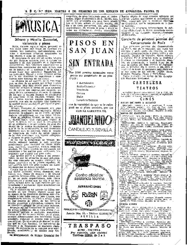 ABC SEVILLA 06-02-1968 página 51