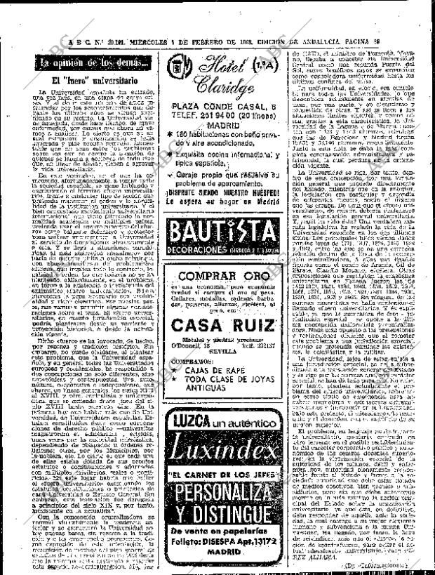 ABC SEVILLA 07-02-1968 página 18