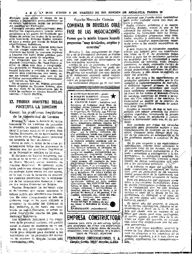 ABC SEVILLA 08-02-1968 página 22