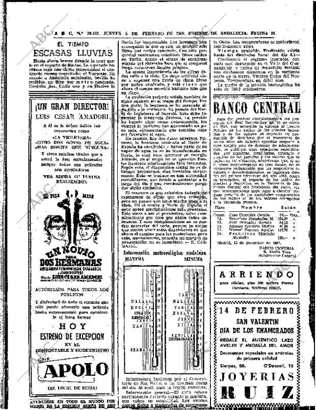 ABC SEVILLA 08-02-1968 página 38