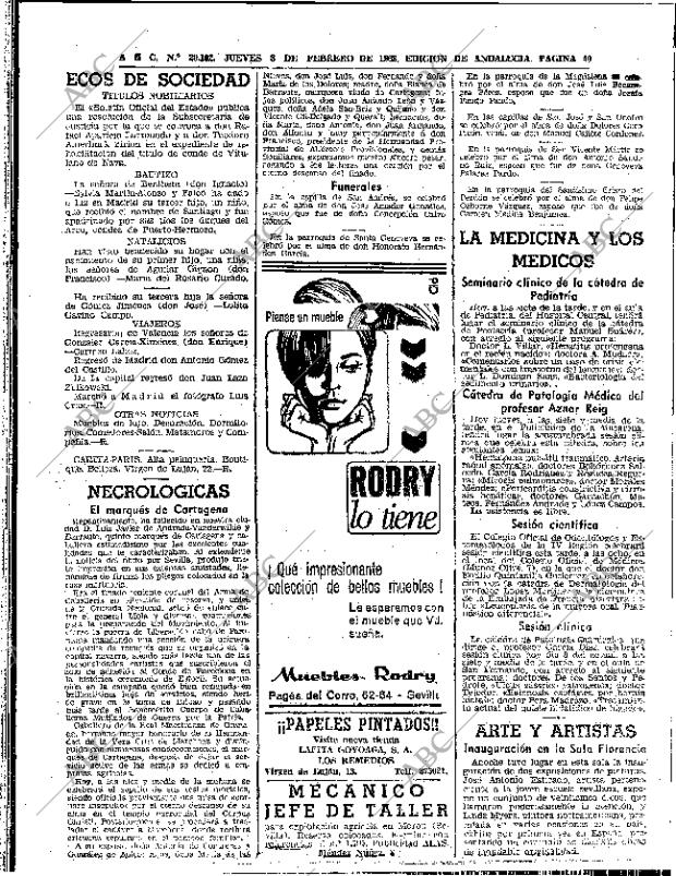 ABC SEVILLA 08-02-1968 página 40
