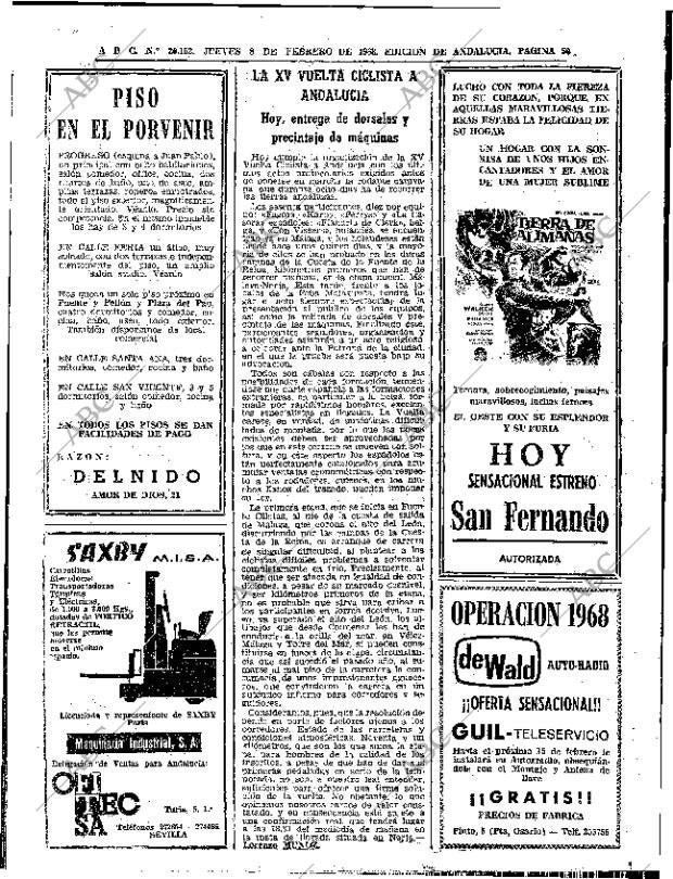 ABC SEVILLA 08-02-1968 página 50