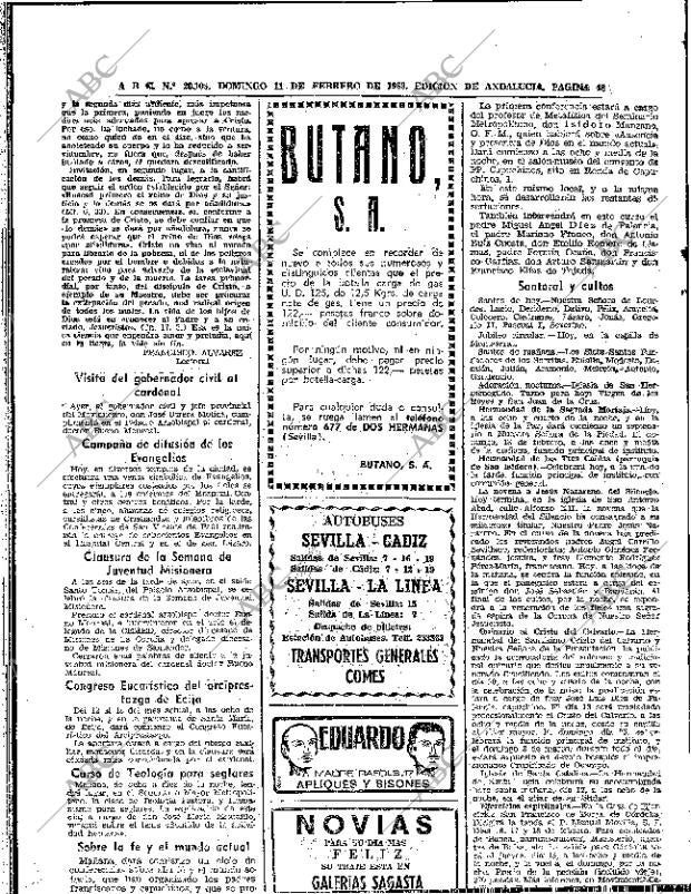 ABC SEVILLA 11-02-1968 página 48