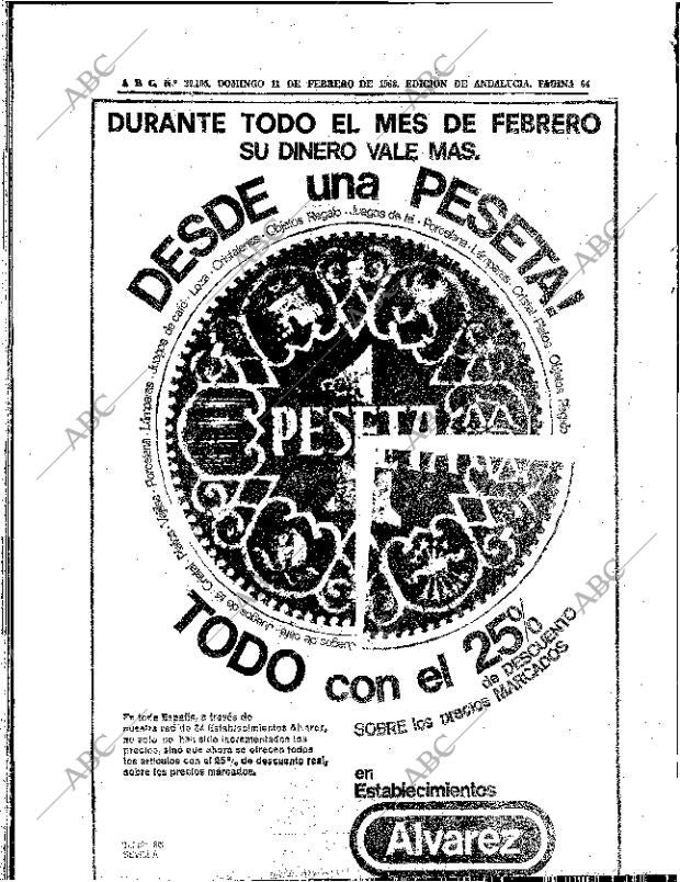 ABC SEVILLA 11-02-1968 página 64