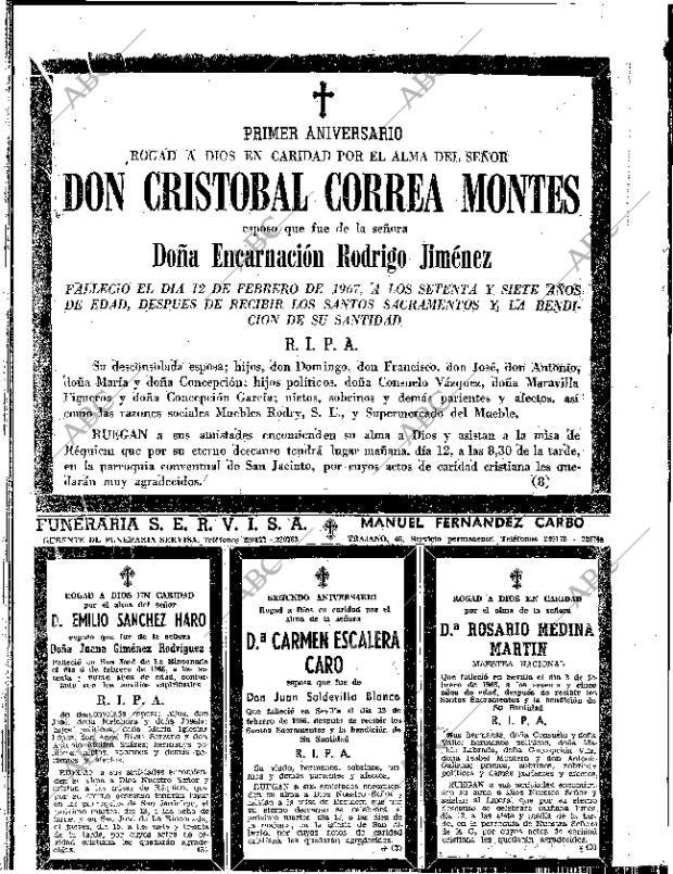ABC SEVILLA 11-02-1968 página 90