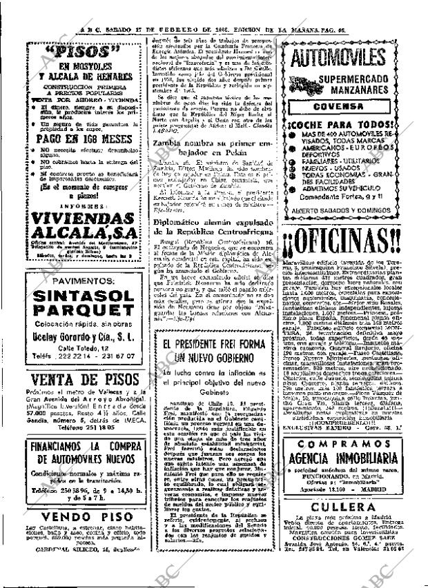 ABC MADRID 17-02-1968 página 46