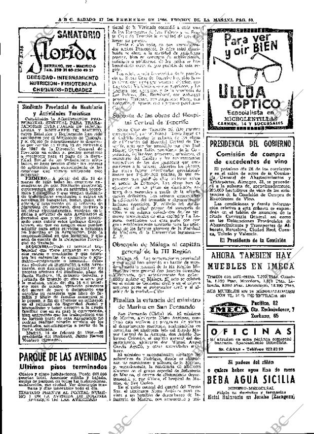 ABC MADRID 17-02-1968 página 60