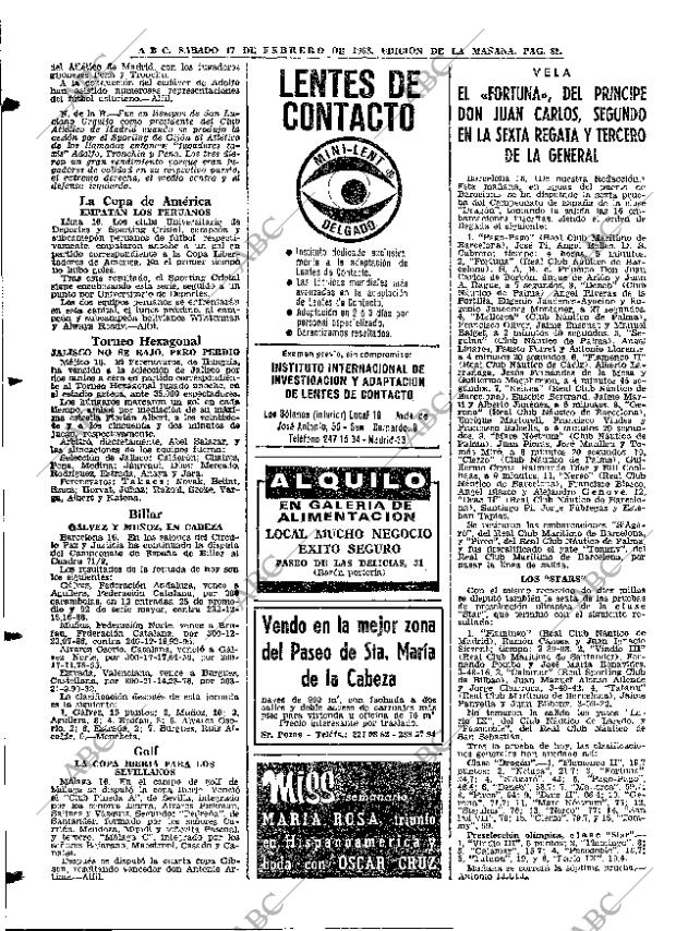 ABC MADRID 17-02-1968 página 82