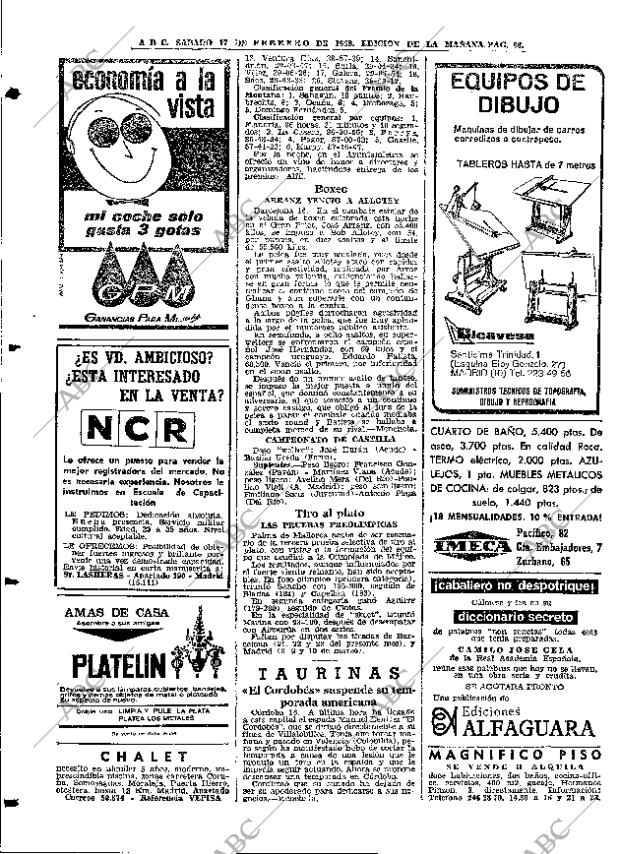 ABC MADRID 17-02-1968 página 86