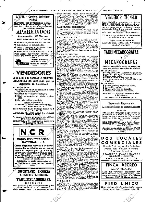 ABC MADRID 17-02-1968 página 92