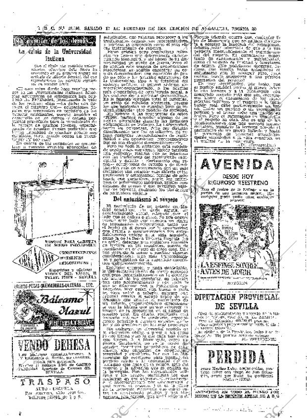 ABC SEVILLA 17-02-1968 página 20