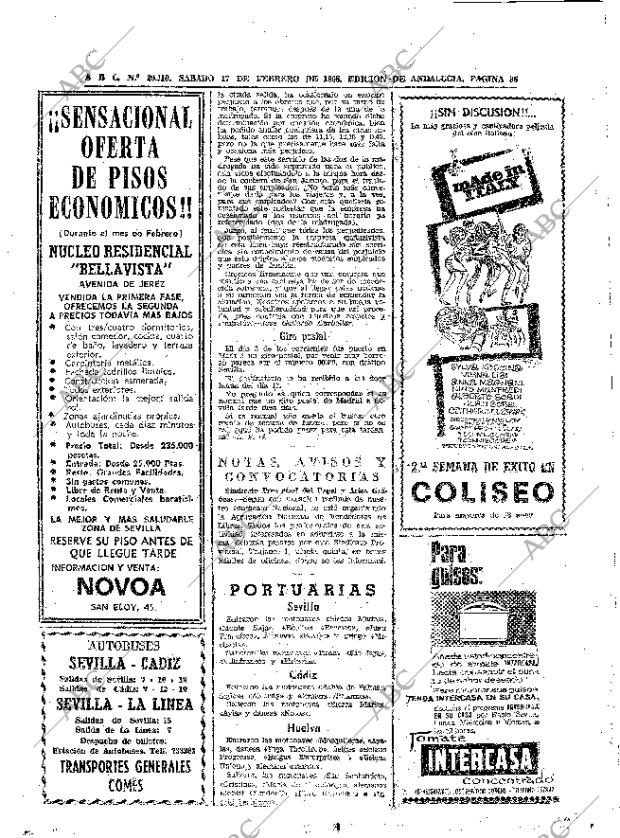 ABC SEVILLA 17-02-1968 página 36