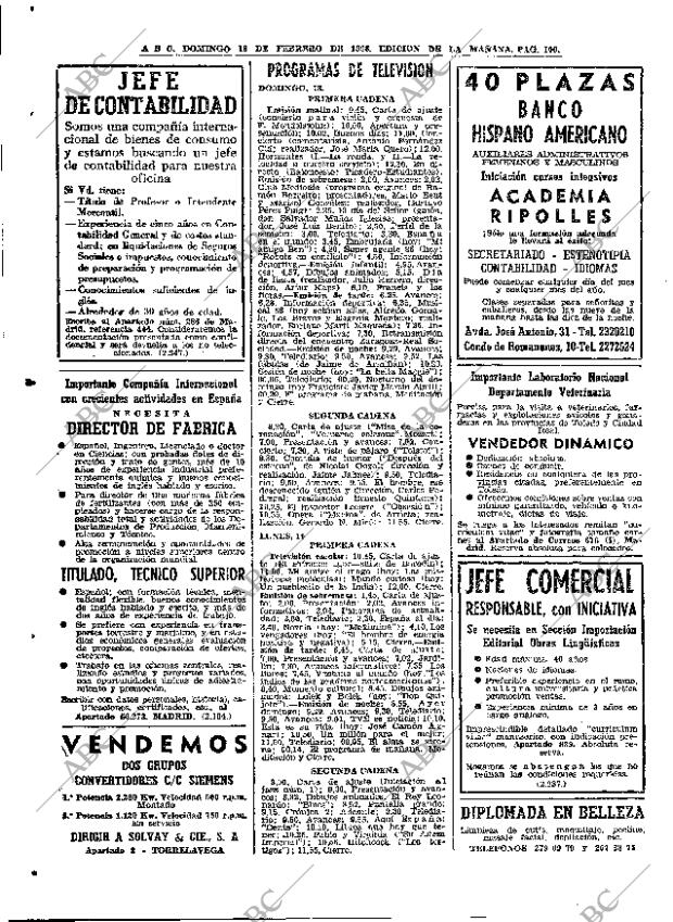 ABC MADRID 18-02-1968 página 100