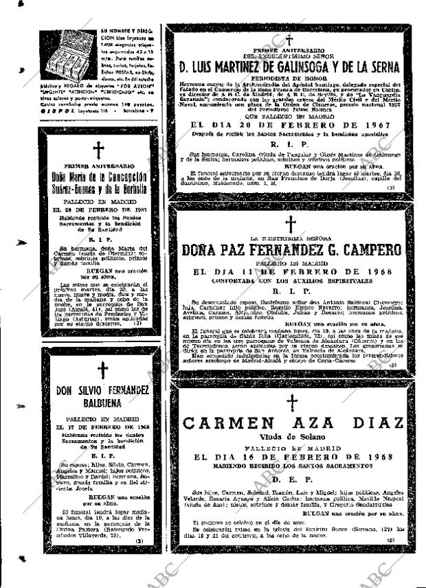 ABC MADRID 18-02-1968 página 114