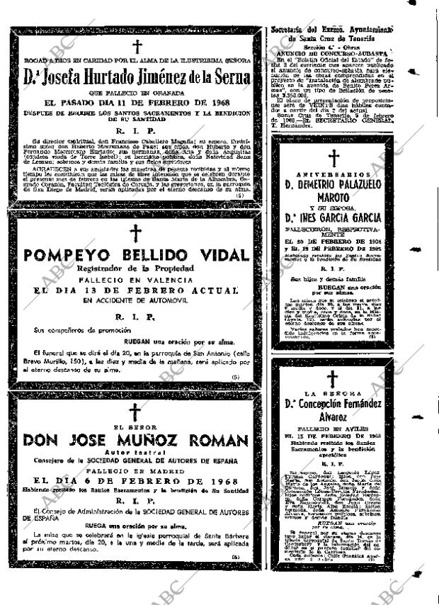 ABC MADRID 18-02-1968 página 115