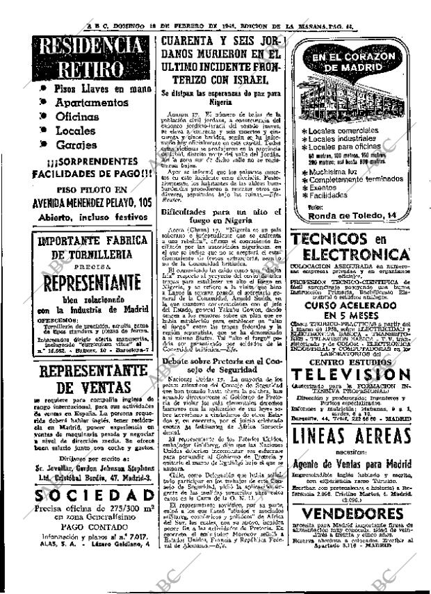 ABC MADRID 18-02-1968 página 44