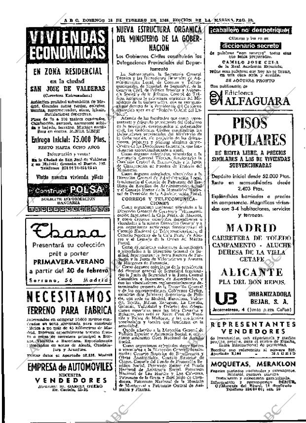 ABC MADRID 18-02-1968 página 50
