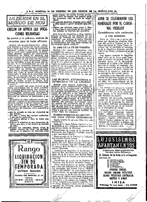 ABC MADRID 18-02-1968 página 53
