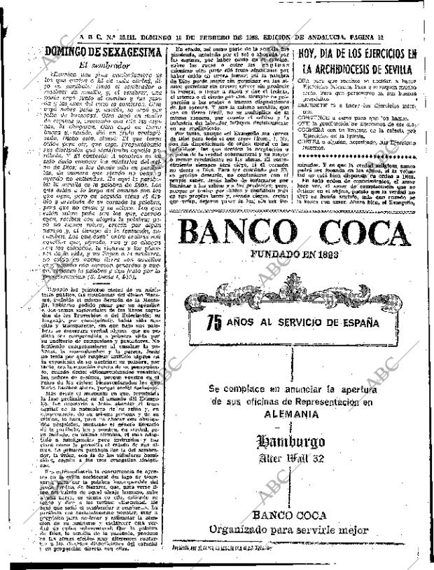 ABC SEVILLA 18-02-1968 página 51