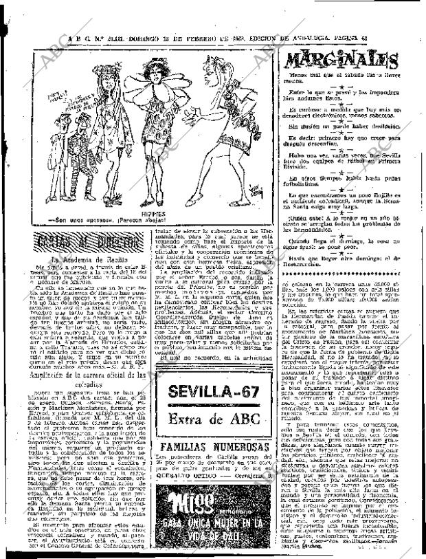 ABC SEVILLA 18-02-1968 página 63