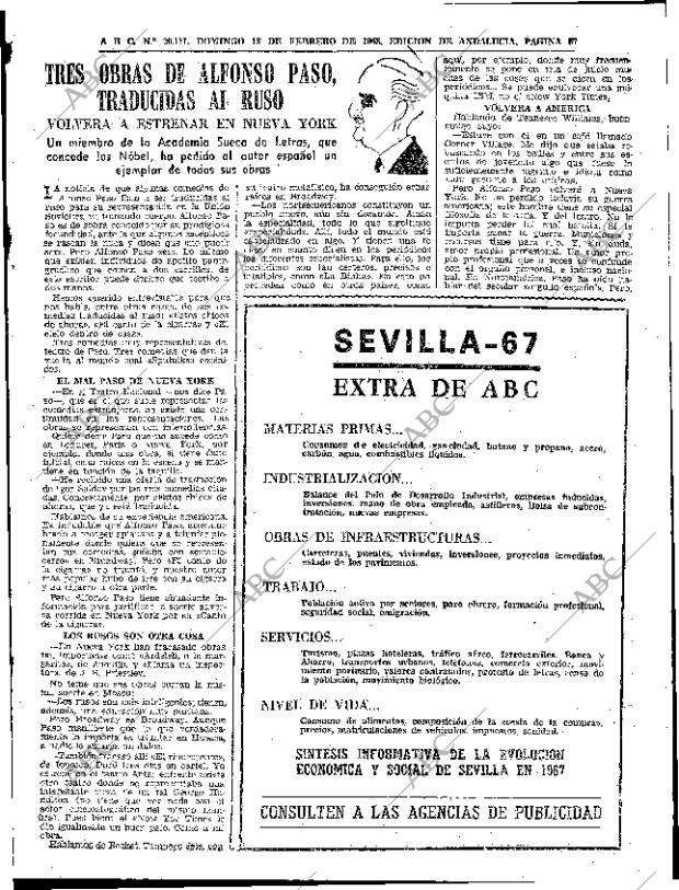 ABC SEVILLA 18-02-1968 página 67