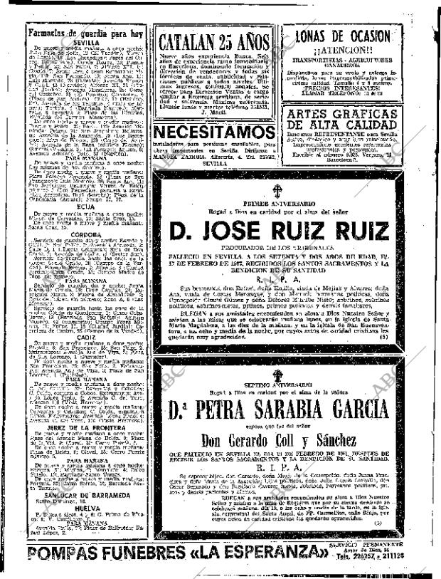 ABC SEVILLA 18-02-1968 página 88