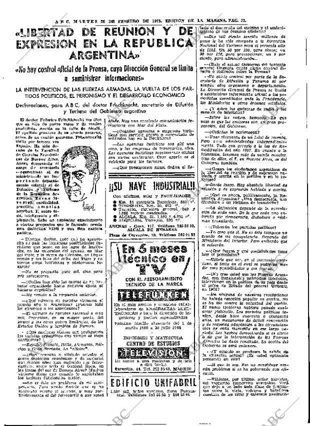 ABC MADRID 20-02-1968 página 31