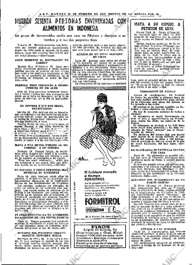 ABC MADRID 20-02-1968 página 46