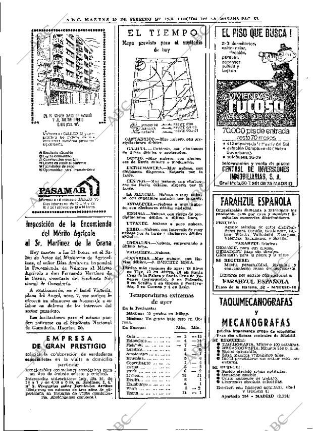 ABC MADRID 20-02-1968 página 52