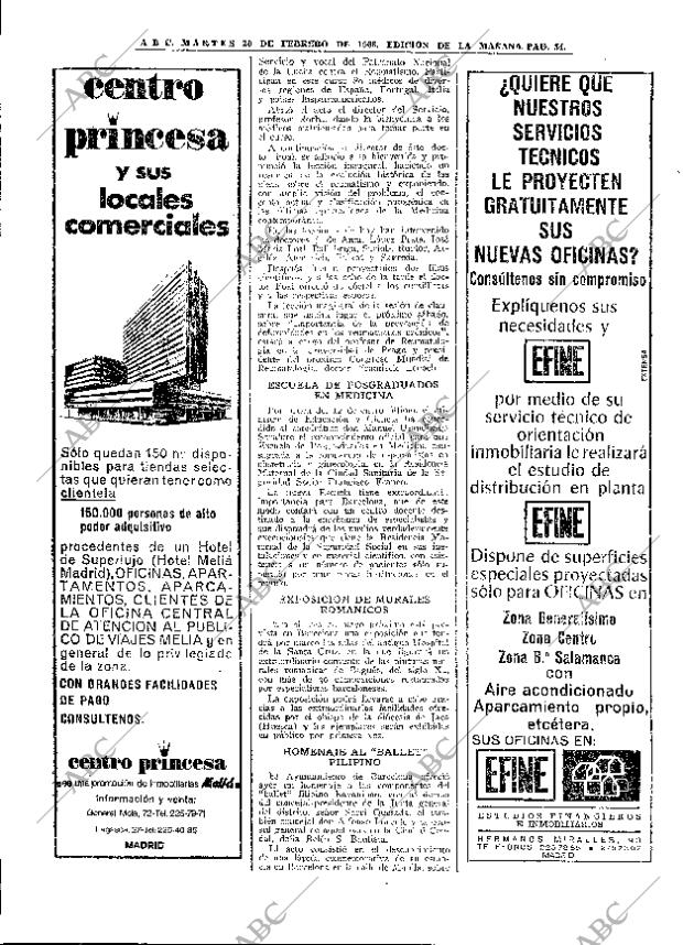 ABC MADRID 20-02-1968 página 54