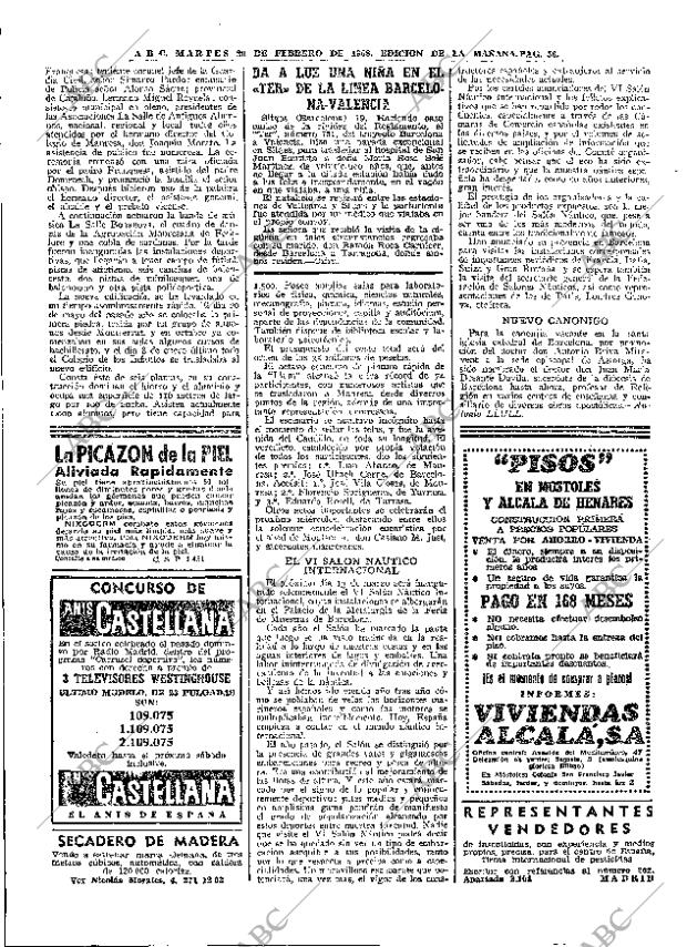 ABC MADRID 20-02-1968 página 56