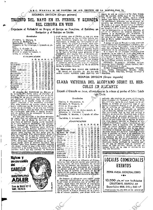 ABC MADRID 20-02-1968 página 72