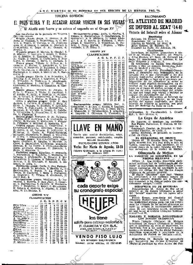 ABC MADRID 20-02-1968 página 73