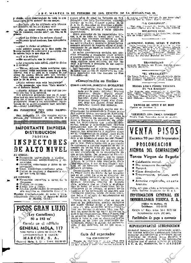 ABC MADRID 20-02-1968 página 80