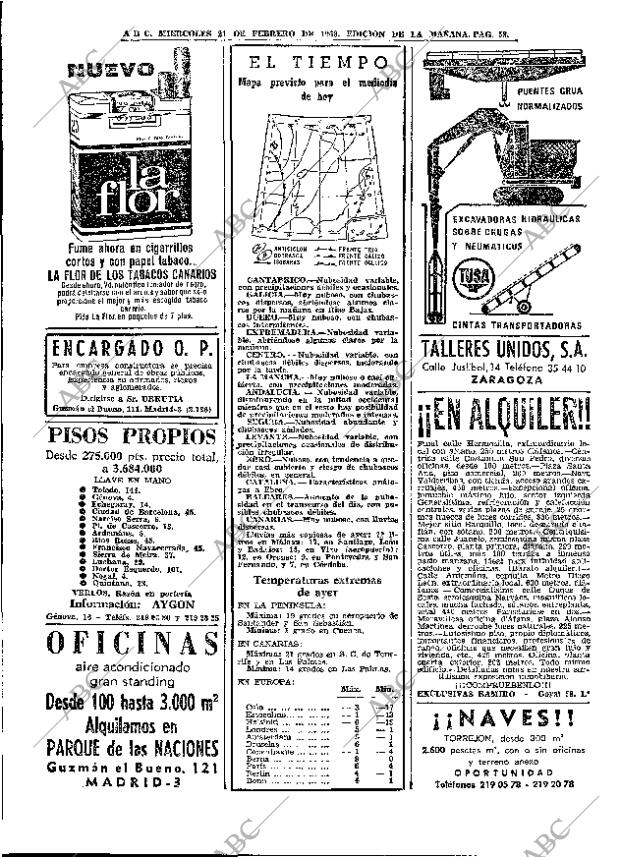 ABC MADRID 21-02-1968 página 58