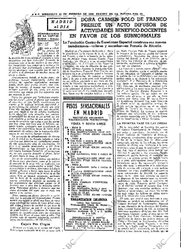 ABC MADRID 21-02-1968 página 63