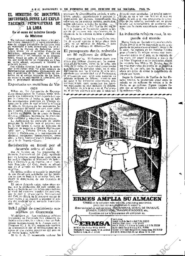 ABC MADRID 21-02-1968 página 75