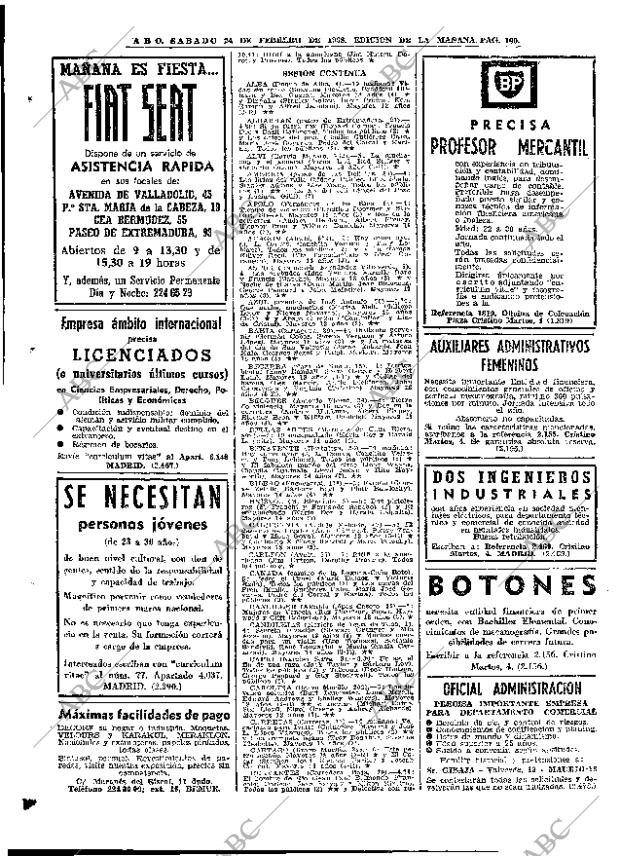 ABC MADRID 24-02-1968 página 100