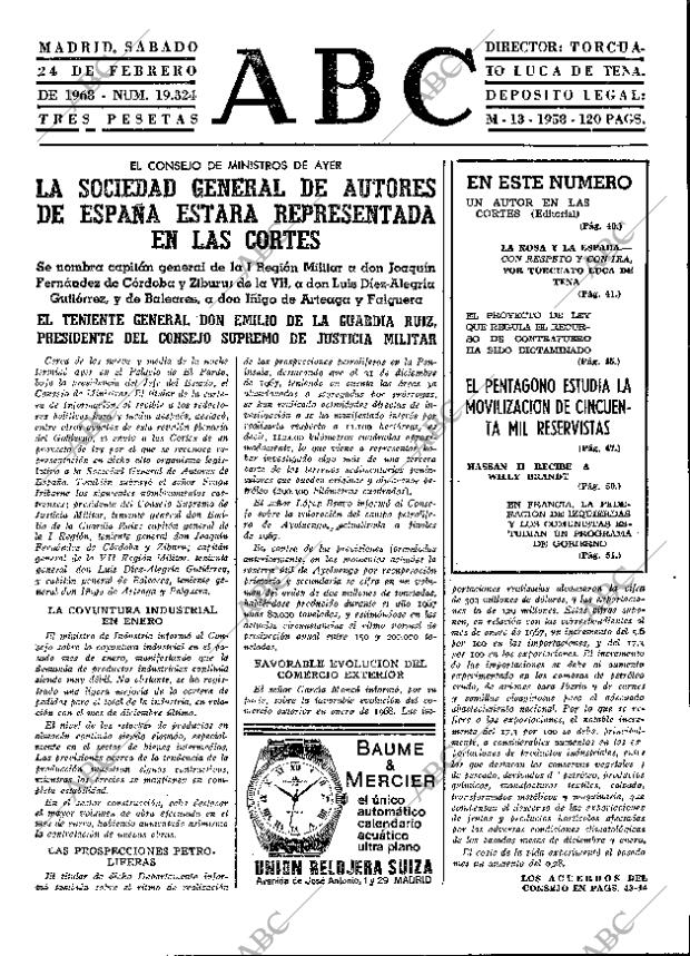 ABC MADRID 24-02-1968 página 39