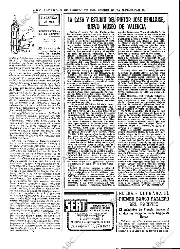ABC MADRID 24-02-1968 página 67
