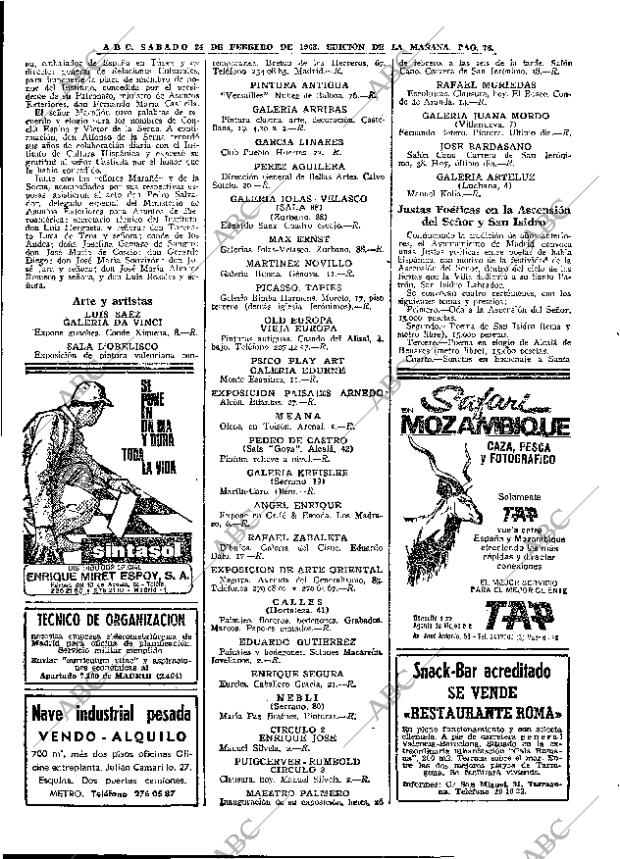 ABC MADRID 24-02-1968 página 76