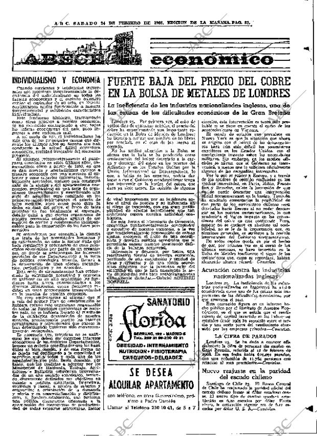 ABC MADRID 24-02-1968 página 81