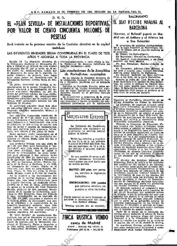 ABC MADRID 24-02-1968 página 93