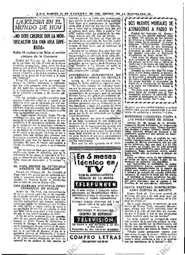 ABC MADRID 27-02-1968 página 35