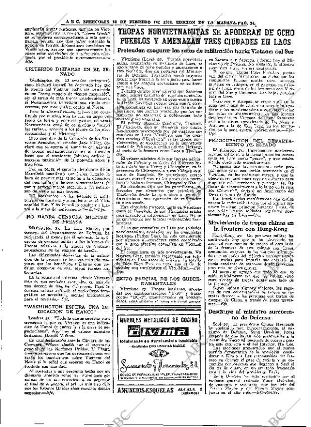ABC MADRID 28-02-1968 página 34