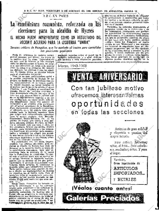 ABC SEVILLA 28-02-1968 página 17