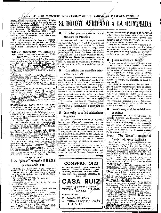 ABC SEVILLA 28-02-1968 página 50