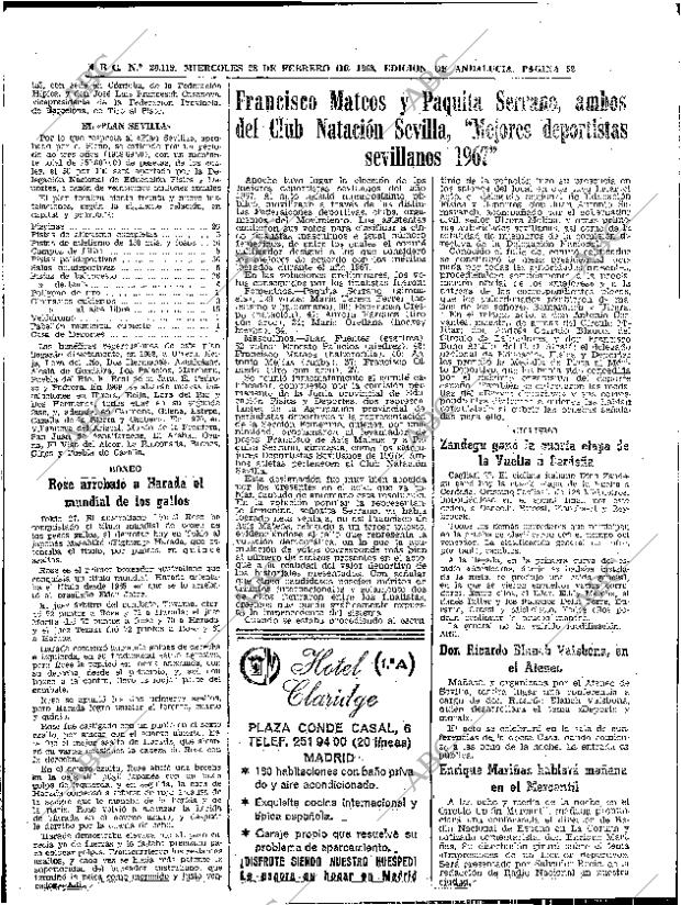 ABC SEVILLA 28-02-1968 página 52